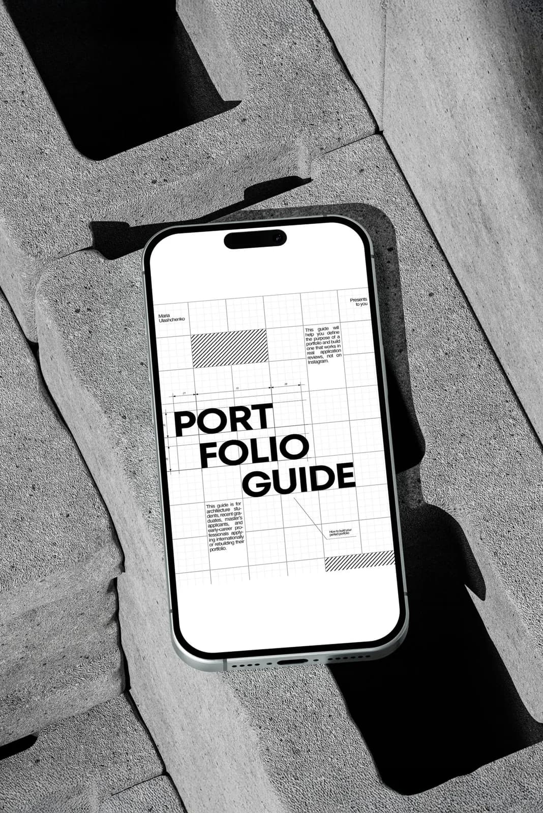 Template spread with image and text placeholders